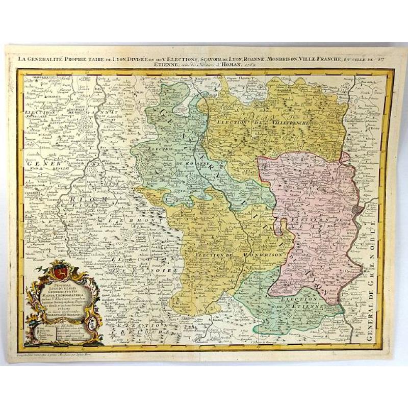 Propriae Lugudunensis Generalitatis Mappa Chorographica
