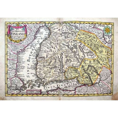 Old map image download for Das Gros=Hertzogthum Finland...