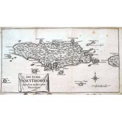 Die Insel Sanct Thomas mit den mehresten Plantagen 1767.