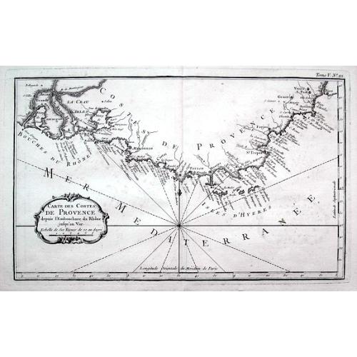 Old map image download for Carte des costes de Provence...