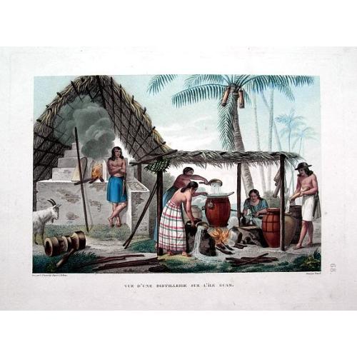 Vue d'une distillerie sur l'Ìle Guam.