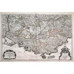 Le Comté et Gouvernement de Provence, divisée en ses vigueries...