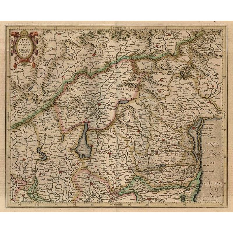 Tarvisina Marchia Et Tirolis Comitatus.