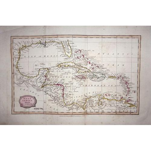 Old map image download for West Indies from the Best Authorities.