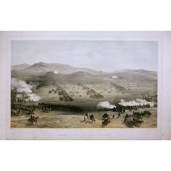 Four lithographic scenes from the Crimean War.