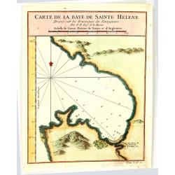 Carte de la Baye de Sainte Helene