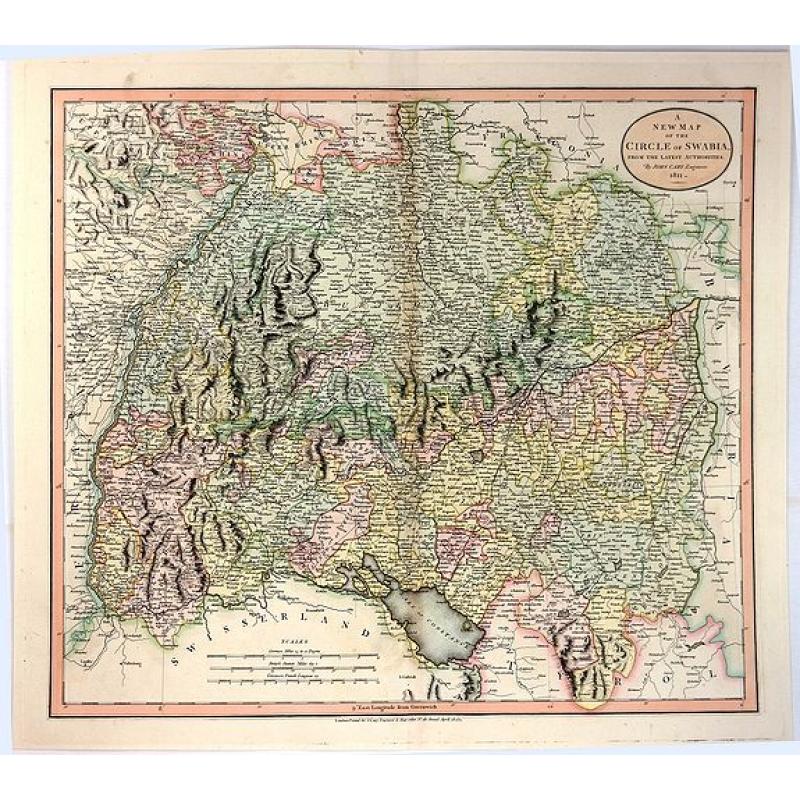 A New Map of the Circle of Swabia, from the Latest Authorities 