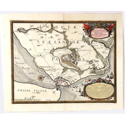 Old map image download for Accurata Delineatio Castrorum Suecicorum ut et Haffniae