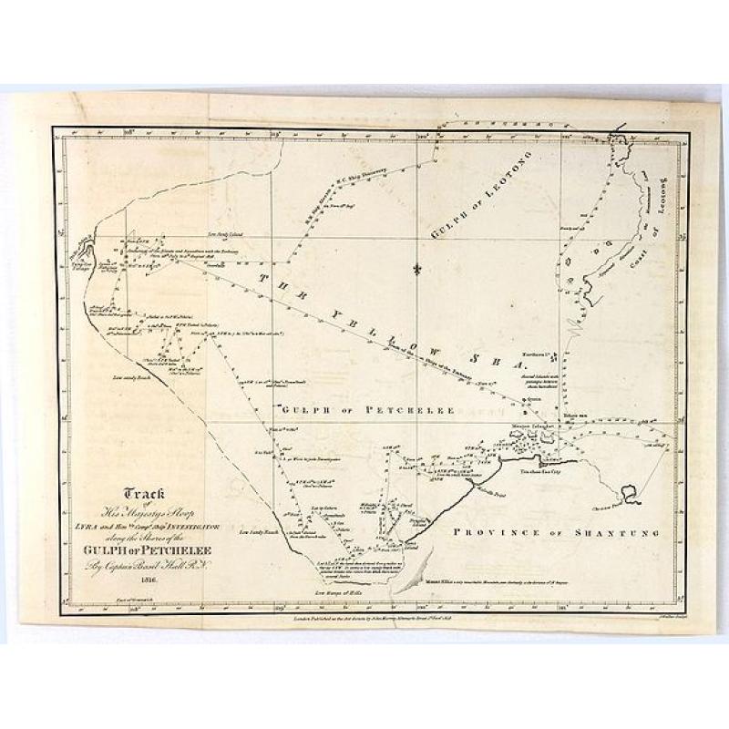 Track of His Majesty's Ship Alceste and Lyra Sloop Along the Western Coast of the Peninsula of Corea by Captain Basil Hall R.N.