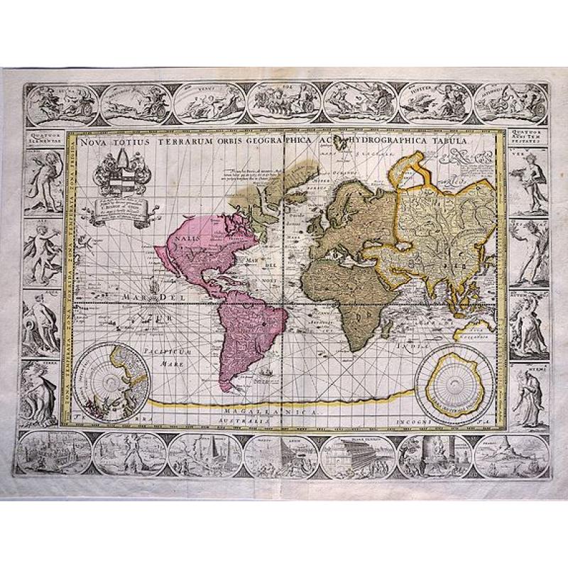 Nova Totius Terrarum Orbis Geographica ac Hydrographica Tabula.