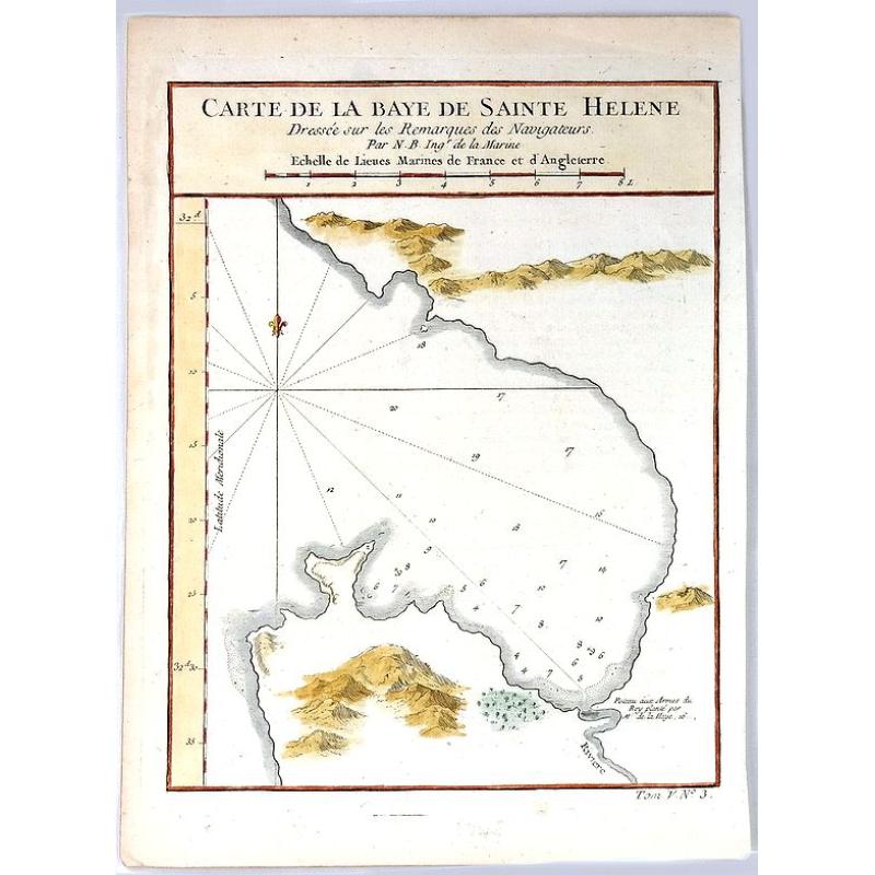 Carte de la Baye de Sainte Helene.