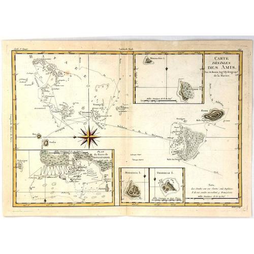 Old map image download for Carte des Isles des Amis