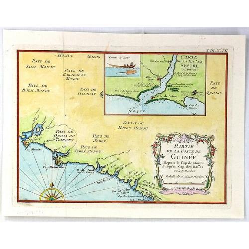 Old map image download for Partie de la Coste de Guinee Depuis le Cap de Monte Jusqu'au Cap des Basses;