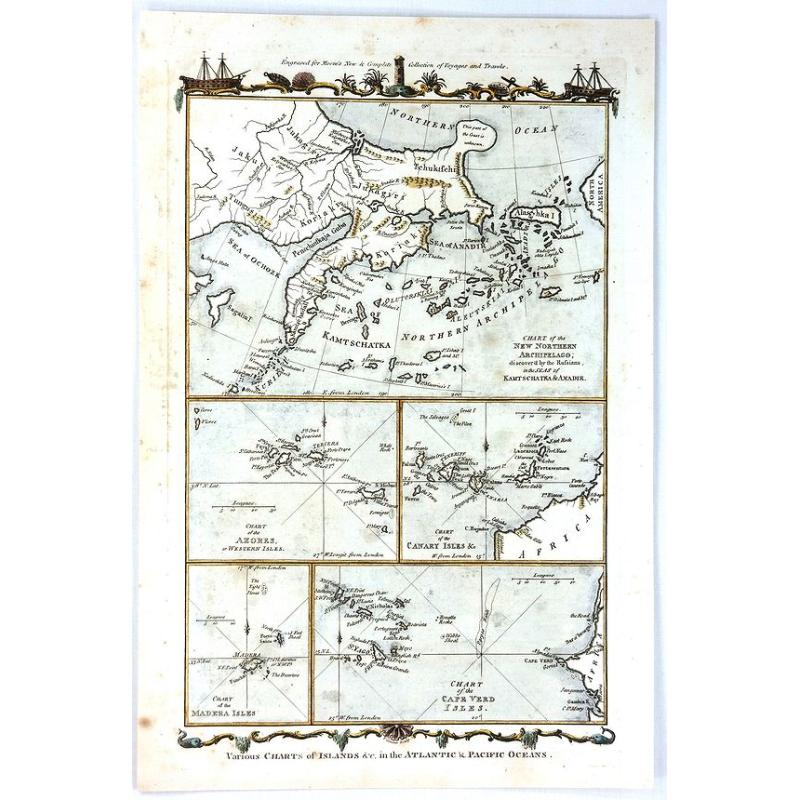 Various Charts of Islands & c in the Atlantic & Pacific Oceans