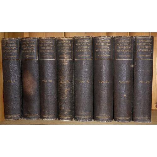 Old map image download for Eight volumes, ' Narrative and Critical History of America ' by Justin Winsor, complete, published by Houghton, Mifflin & Co. Boston at the Riverside Press 1889