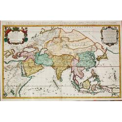 [Antique large map of Asia] L'Asie, Distinguée en ses Principales Parties.1687