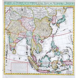 Carte des Indes, de la Chine & des Isles de Sumatra, Java &c.