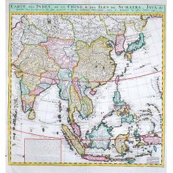 Carte des Indes, de la Chine & des Isles de Sumatra, Java &c.