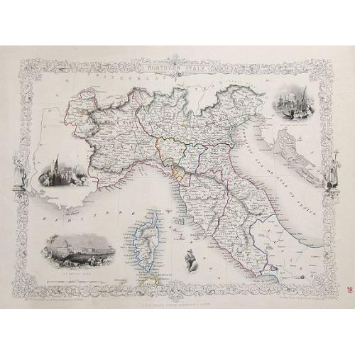 Old map image download for Northern Italy.