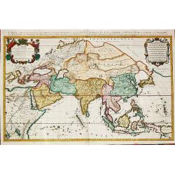 [Antique large map of Asia] L'Asie, Distinguée en ses Principales Parties 1687.