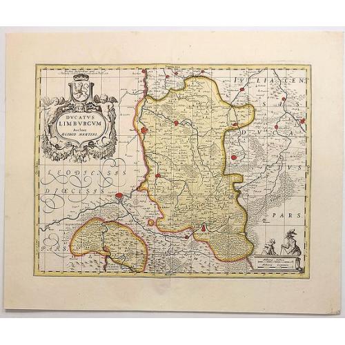 Old map image download for Ducatus Limburgum Auctore Aegidion Martini.