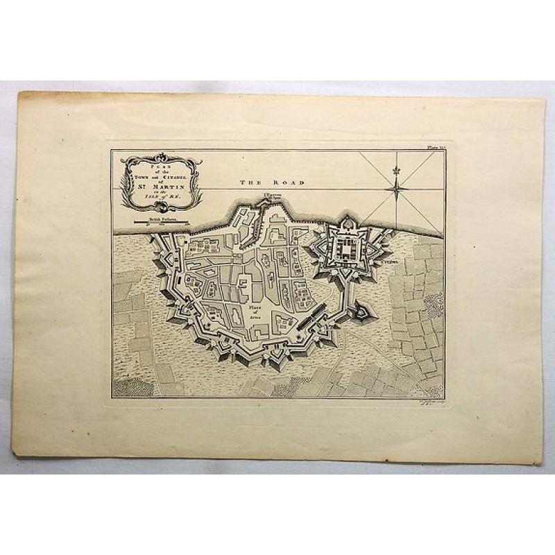 Plan of the Town and Citadel of St. Martin in the Isle of Re.