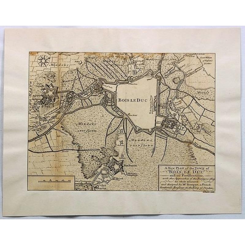 A New Plan of the Town of Bois le Duc and Its Fortifications.