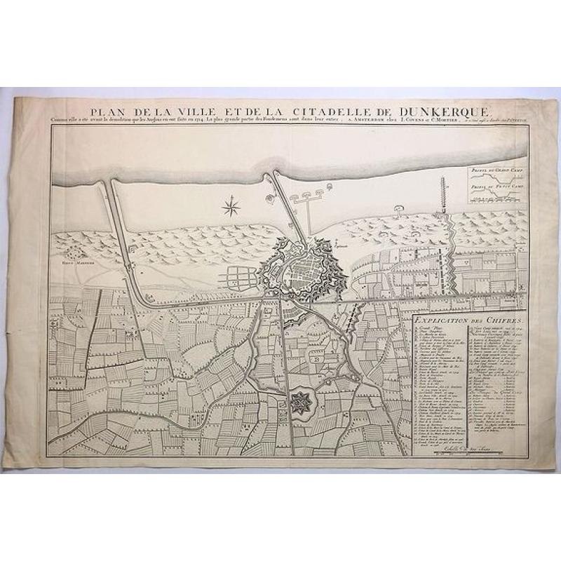 Plan de la Ville et de la Citadelle de Dunkerque.