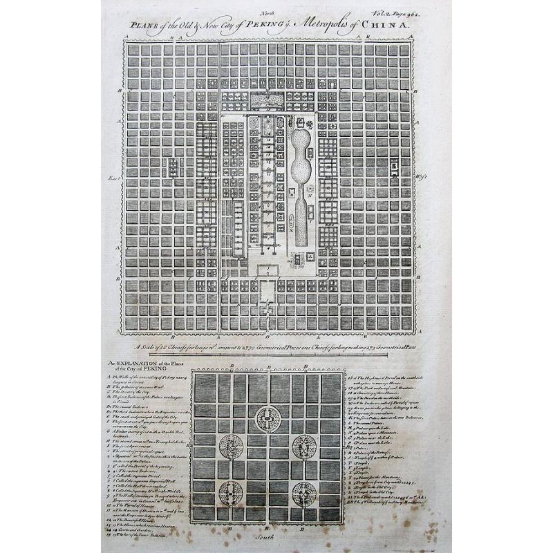 Plans of the Old & New City of Peking ye Metropolis of China.