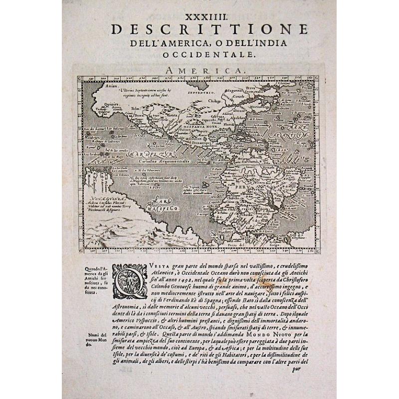 Antique map of the Americas / America.