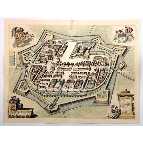 Old map image download for Carmagnolia.