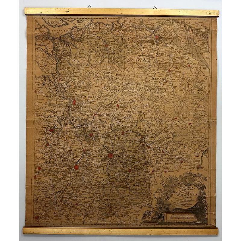 Nova Tabula Geographica exhibens Ducatum Brabantiae Cum Pertinentiis et adjacentibus Regionibus . . .