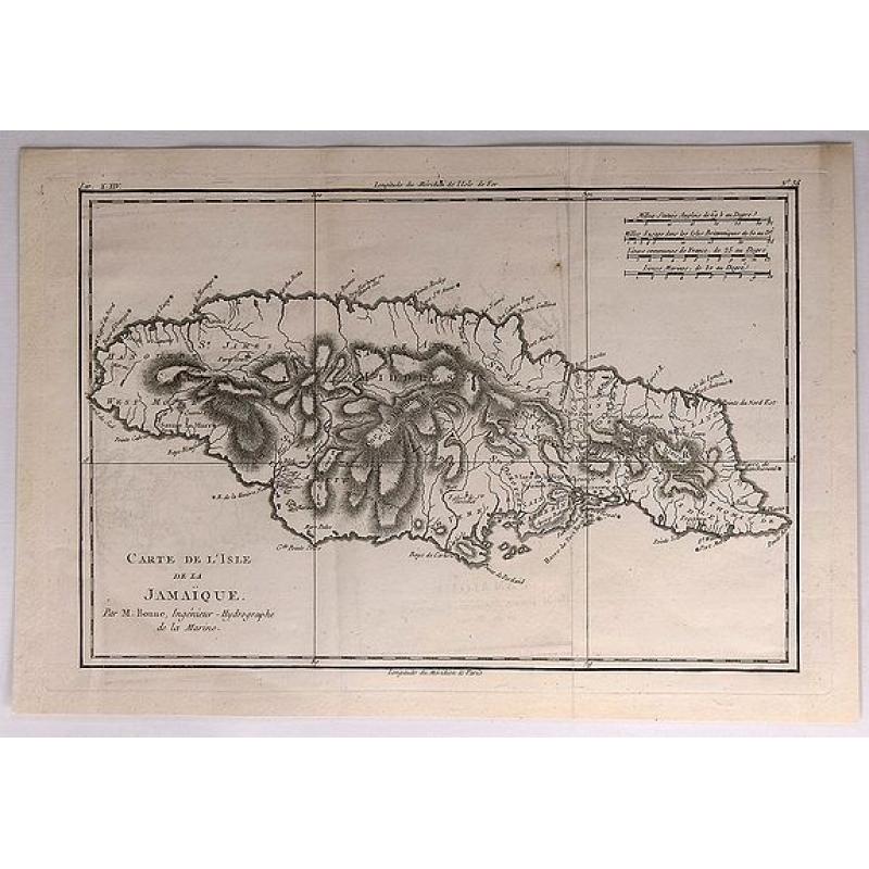 Carte de L'Isle de la Jamaique.
