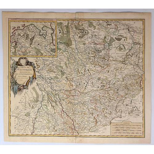 Old map image download for Cercle de Westphalie Divise en Tout Ses Etats et Souverainetes.
