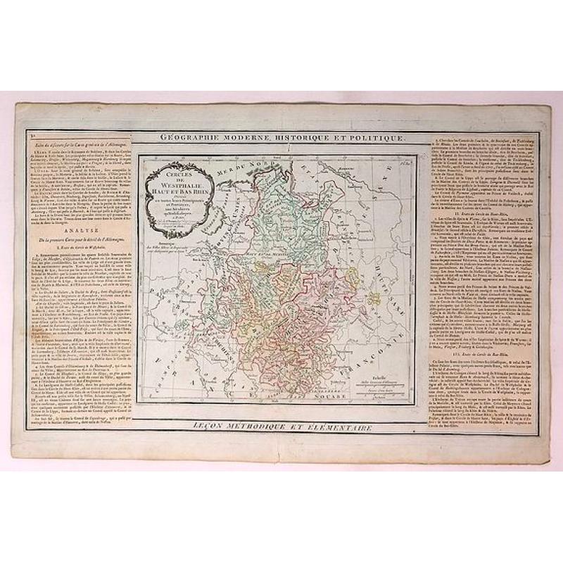 Cercles de Westphalie Haut et Bas Rhin Divises en Toutes Leurs Principautes et Provinces...
