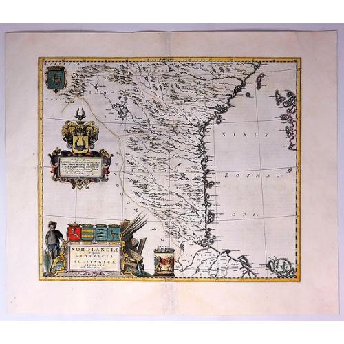 Old map image download for Norlandiae et Quibies Gestricia et Helsingicae Regiones.