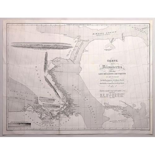 Old map image download for Carte des Decouvertes Faites dans lesRegions Arctiques en 1829-33.