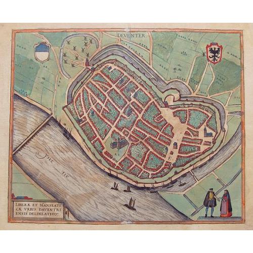Old map image download for Deventer.