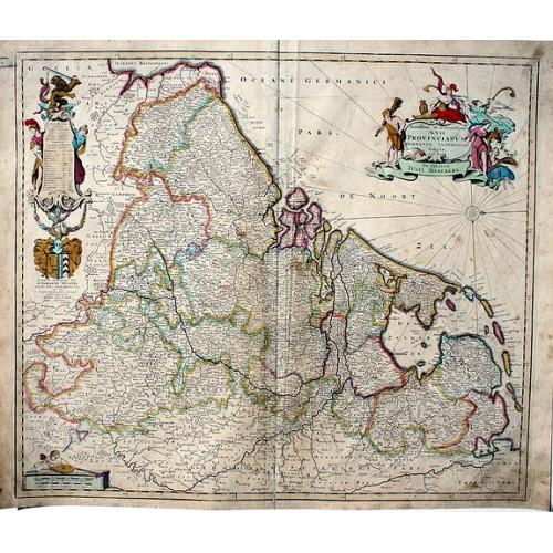 Old map image download for Novissima et accuratissima XVII provinciarum Germaniae Inferioris Tabula.