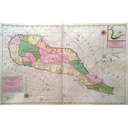 Carte particuliere de L´Isle Dauphine ou Madagascar et St Laurens.