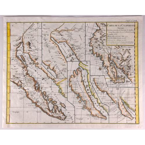 Old map image download for Carte de la Californie Suivant.