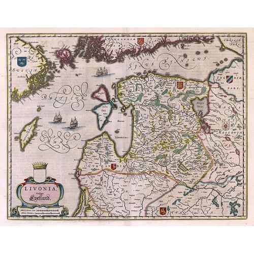 Old map image download for Livonia vulgo Lyefland.