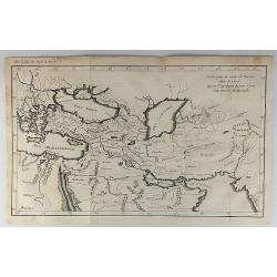 Carte pour la Route de Xerxes dans la Grece et Pour l'Expedition du Jeune Cyprus et la Retraite des Dix Mille.
