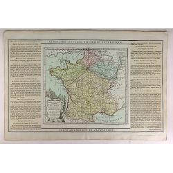 Carte Itineraire et Generaledes 18 Feuilles de l'Indicateur de France.