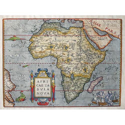 Old map image download for Africae Tabula Nova Edita Antverpiae 1570.