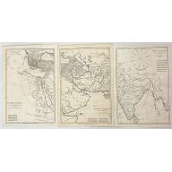 Old map image download for Imperia Antiqua. Pars Occidentalis/ Pars Media/ Pars Orientalis (Three Maps)
