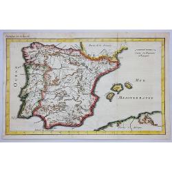Carte du Royaume d'Espagne.