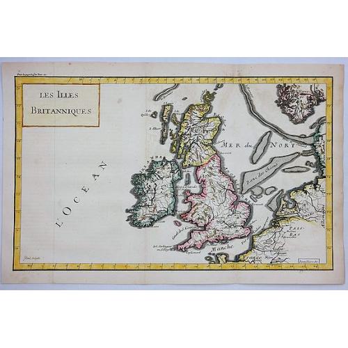Old map image download for Les Iles Britanniques.