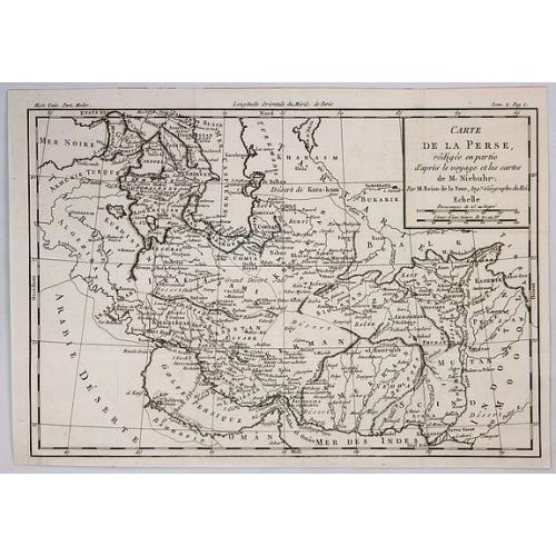 Old map image download for Carte de la Perse Redigee en Partie d'Apres le Voyage et les Cartes de M. Niebhr.