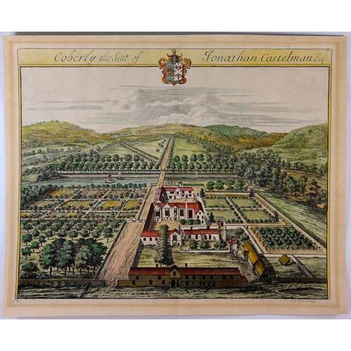 Old map image download for Coberly the Seat of Jonathan Castelman Esq.